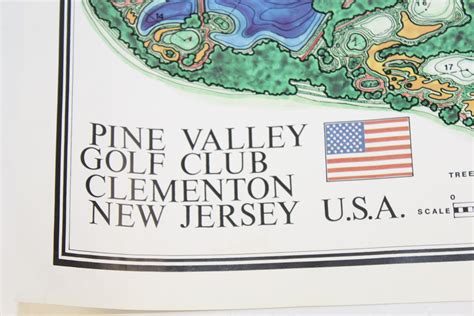 Lot Detail - Pine Valley Golf Club Topographical Map Signed by ...