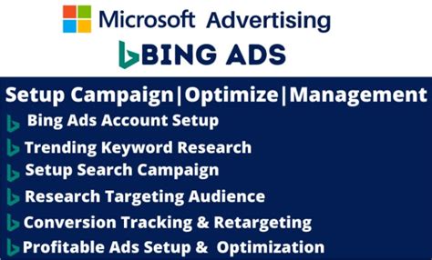 Setup And Manage Microsoft Bing Ads Campaign By Masumaakterlipy Fiverr