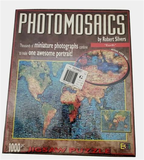 Jigsaw Puzzle Photomosaics Earth Robert Silvers Piece New Still