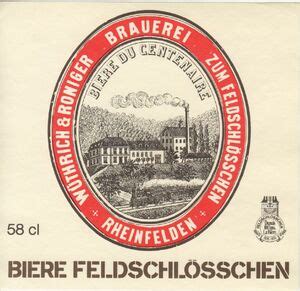 Drink Label Feldschl Sschen Feldschl Sschen Getr Nke Ag