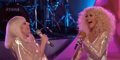 Lady Gaga Christina Aguilera Perform Do What U Want On The Voice