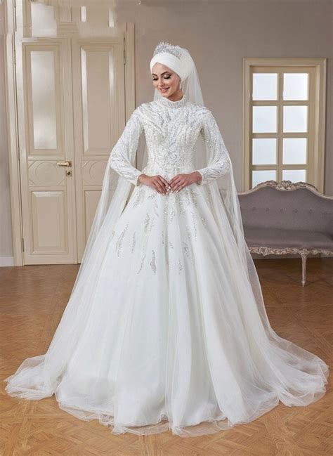 Muslim Wedding Dress With Hijab