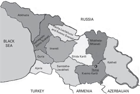 Georgia Regions Map Printable