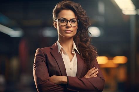 Premium Photo Portrait Of A Confident Lesbian Entrepreneur Generative Ai