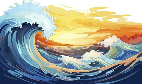 Ocean Waves Cartoon Stock Photos, Images and Backgrounds for Free Download