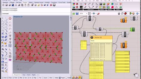 148 Grasshopper Dynamic Quad Facade 8 Jitter And Graft List Of Vectors To Prepare Panel