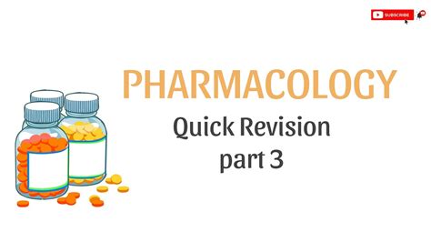 Pharmacology Last Minute Revision Part 3 Growmed Fmge YouTube