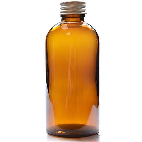 300ml Amber Glass Boston Bottle And Aluminium Cap Glass Bottles