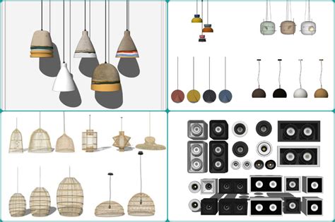 6501. Free Sketchup Ceiling Lights Model Download