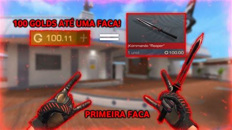 100 GOLD ATÉ FACA STANDOFF 2 Como investir standoff 2 Tutorial Farm