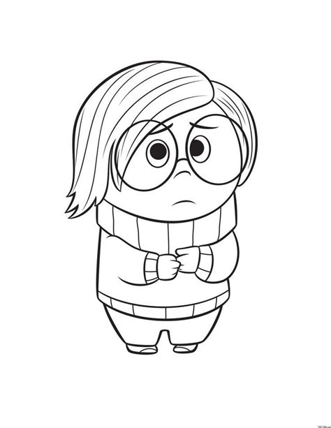 Pin by CLOVER on К Inside out coloring pages Disney coloring pages