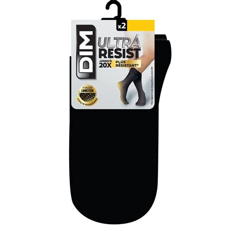 Mi Chaussettes Homme Noir T Ultra Resist Dim Le Lot De Paires