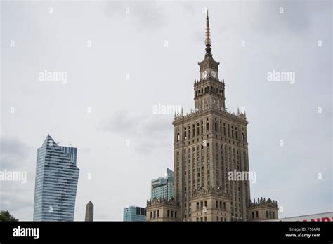 Warsaw Palace Of Science And Culture Stock Photo Alamy