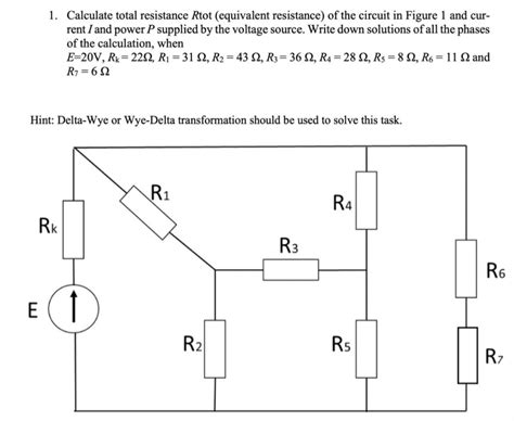 Solved Calculate Total Resistance Rtot Equivalent Chegg