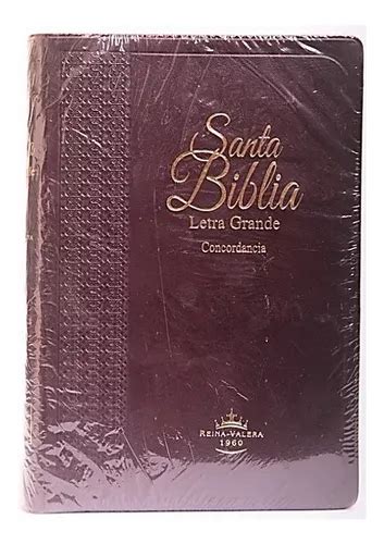 Biblia Rvr Letra Grande Vinil Vino Concordancia Mercadolibre