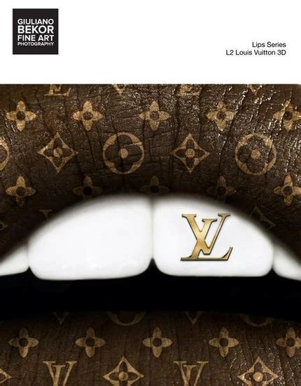 A Giuliano Bekor Fine Art Photography Lips L2 Louis Vuitton 3D In