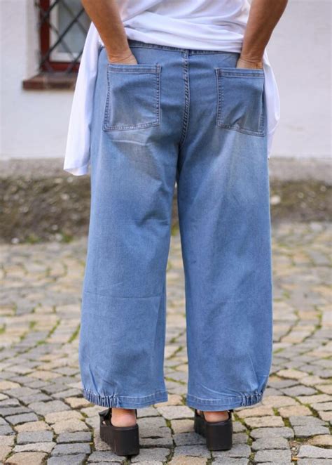 Gozzip Lagenlook Jeans Gr Blau Lagenlook