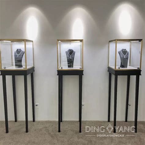 Unique Jewellery Glass Display Cabinet DINGYANG Jewelry Showcase