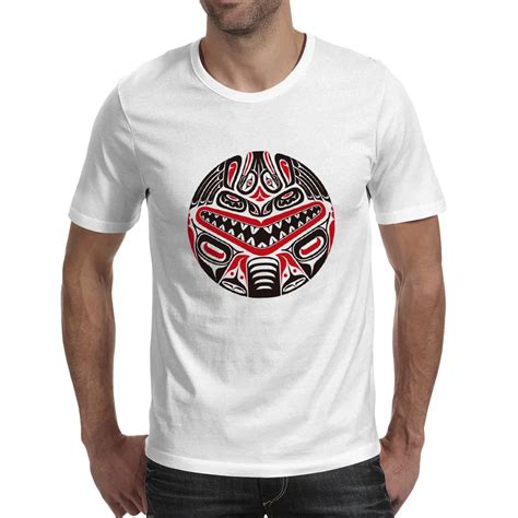 Grinning Totem T Shirt Maya Culture Funny Print Pop T Shirt Design