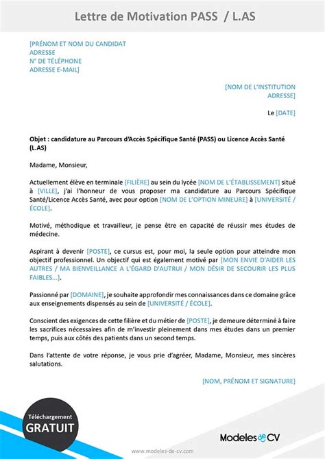 Lettre Motivation Licence Sciences Politiques Lettre Motivation