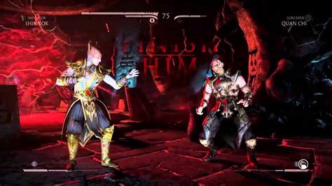 Mortal Kombat X Sorceror Showdown Shinnok Vs Quan Chi YouTube