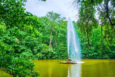 The Snake Fountain On Ionian Sea Lake In Sofiyivka Park Uman Ukraine