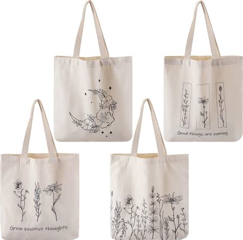 Amazon Saiweilai Online Pieces Have A Good Day Tote Bags