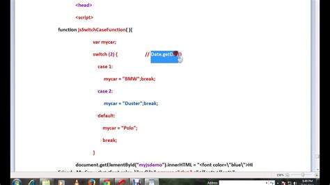 HOW TO USE SWITCH CASE IN JAVASCRIPT DEMO YouTube
