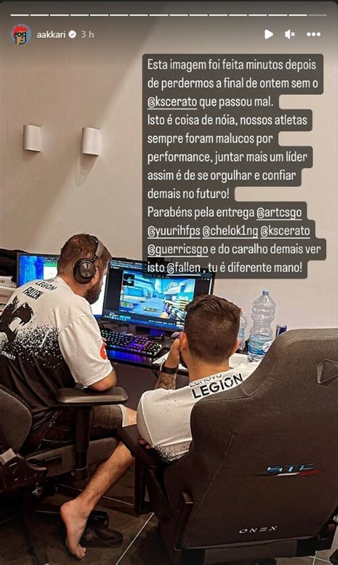 Akkari Sobre Fallen Focado Ao Extremo Impulsionador Do Time E