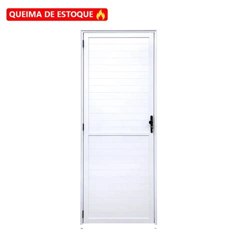 Porta Lambril X Cm Branco Esquerdo J C Esquadrias