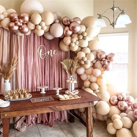 Amazon Kit De Guirnalda De Globos Color Oro Rosa Y Beige Rubor