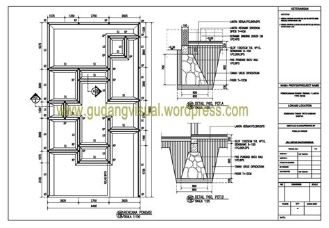 Detail Pondasi Batu Kali Batu Gunung Jurnal Arsitektur