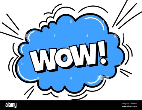 Pow Comic Bubble Sound Dialogue Speech Bubbles With Word Wow Pop Art Expression In Bright