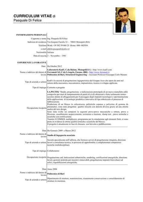 Curriculum Vitae Pasquale Pdf