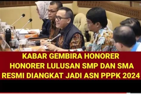 Kabar Gembira Kebijakan Pemerintah Pusat Honorer Lulusan SMP Dan SMA