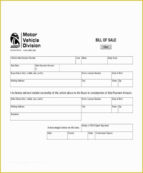 44 Free Vehicle Bill Of Sale Template Word Heritagechristiancollege