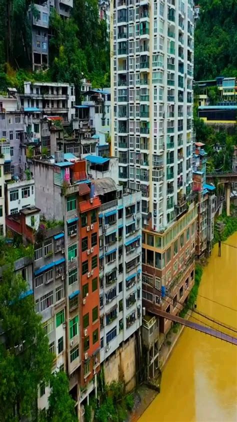 A Cidade Mais Estreita Do Mundo China Cidade Casas Diferentes