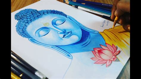 Watercolor Art Gautam Buddha Sketch Check Out Our Exquisite Batik