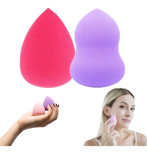 Kit 2 Esponjas Beauty Blender Para Maquillaje Base Polvo Mercado Libre