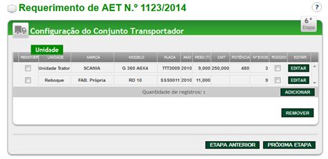 Requerimento De Aet Conjunto Transportador