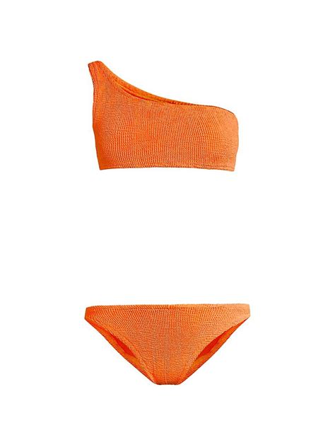 Buy Hunza G Nancy Nile Piece Bikini Set Orange At Off