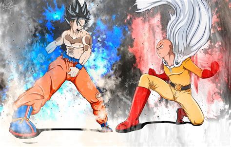 Ultra Instinct Vs Saitama Saitama Vs Goku HD Wallpaper Pxfuel