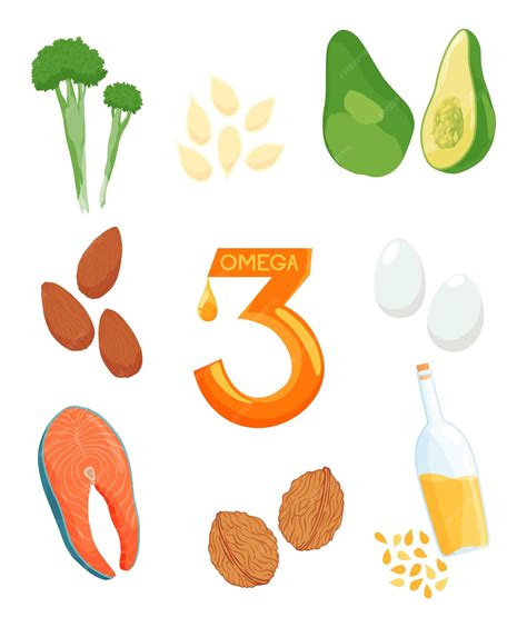 Premium Vector Infographics Foods With The Highest Content Of Omega3