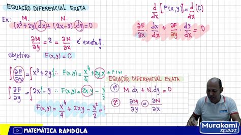 Equa O Diferencial Exata Youtube