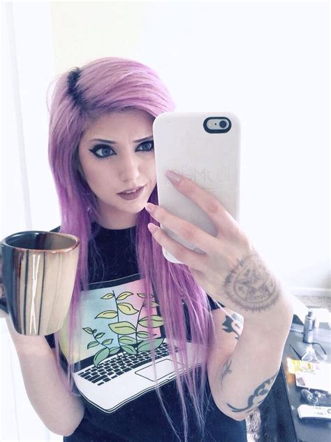 Ledamonsterbunny Leda Muir Theledabunny Emo Scene Hair Emo Hair Blue And Pink Hair