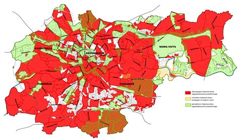 Mapa Zbiorcza Z Planami Biuletyn Informacji Publicznej Miasta Krakowa