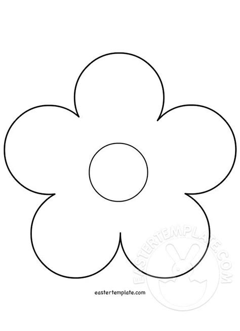 5 Petal Flower Template Free Printable Best Flower Site