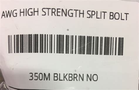 350M BLACKBURN NEW OTHER AWG HIGH STRENGTH SPLIT BOLT CONNECTOR NEW