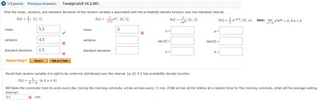 Solved Points Previous Answers Tanapcalc Chegg