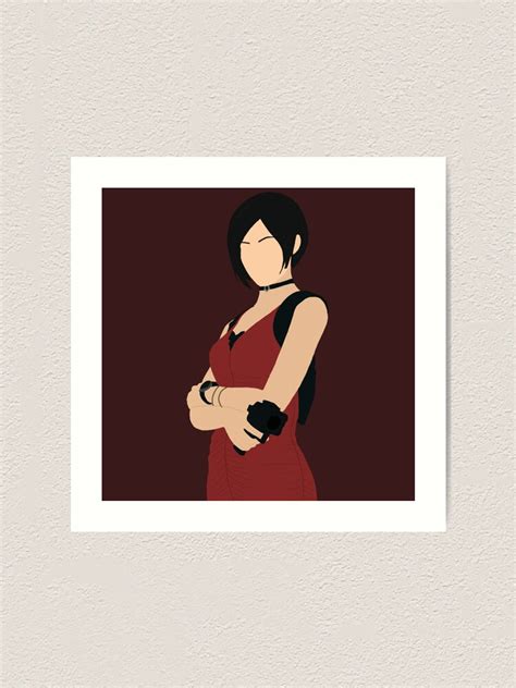 Resident Evil Ada Wong Art Print By Senaeksi Redbubble